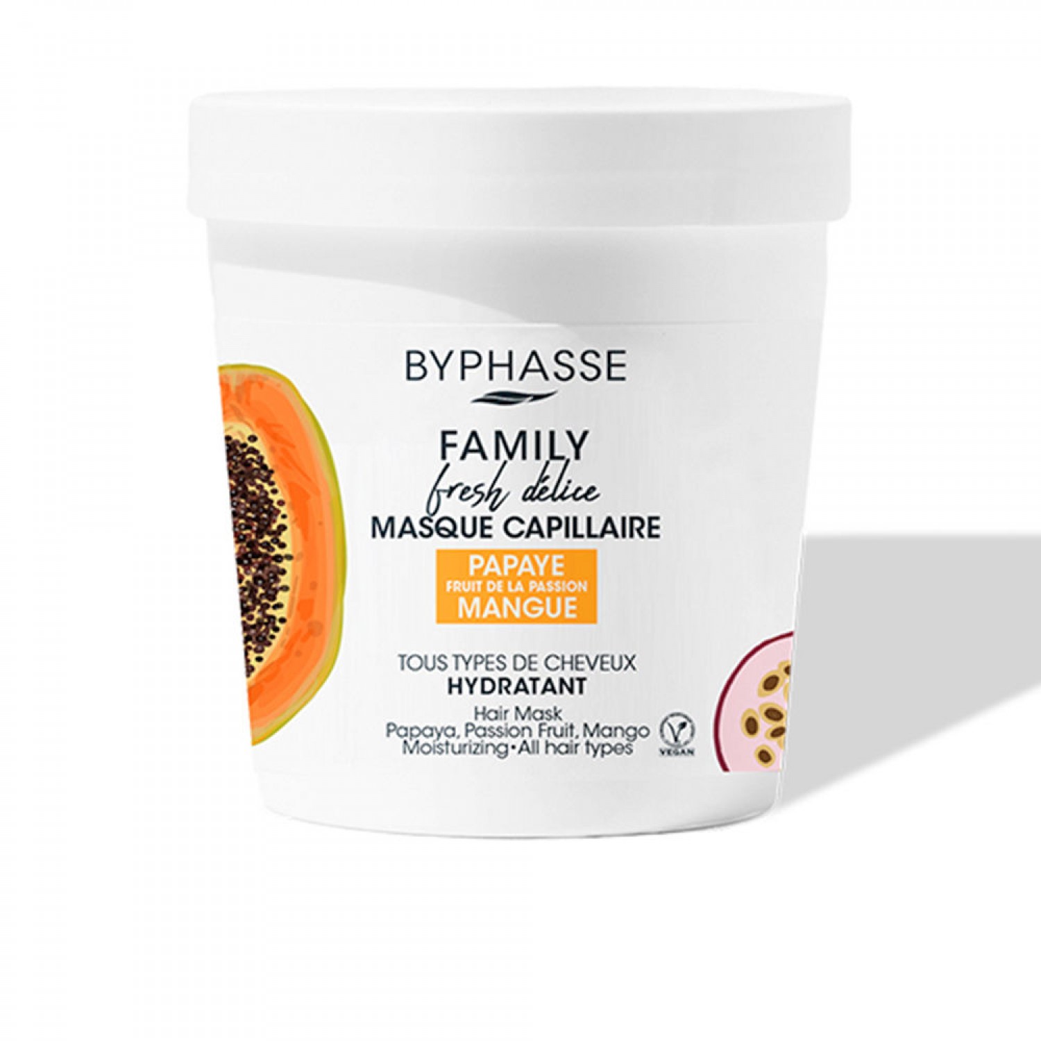 Byphasse Family Fresh Delice Papaya Mango Μάσκα Μαλλιών για Διατήρηση Χρώματος 250ml