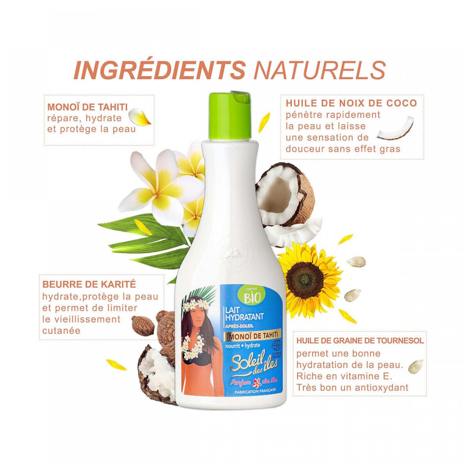 SOLEIL DES ILES After-Sun Moisturizing Lotion – Tahitian Monoi