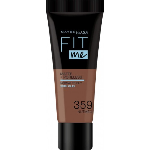 MEKA UP Maybelline New York - Fluid Tone on Ton Fit Me! Matte and Poreless Foundation - Shade: 359 