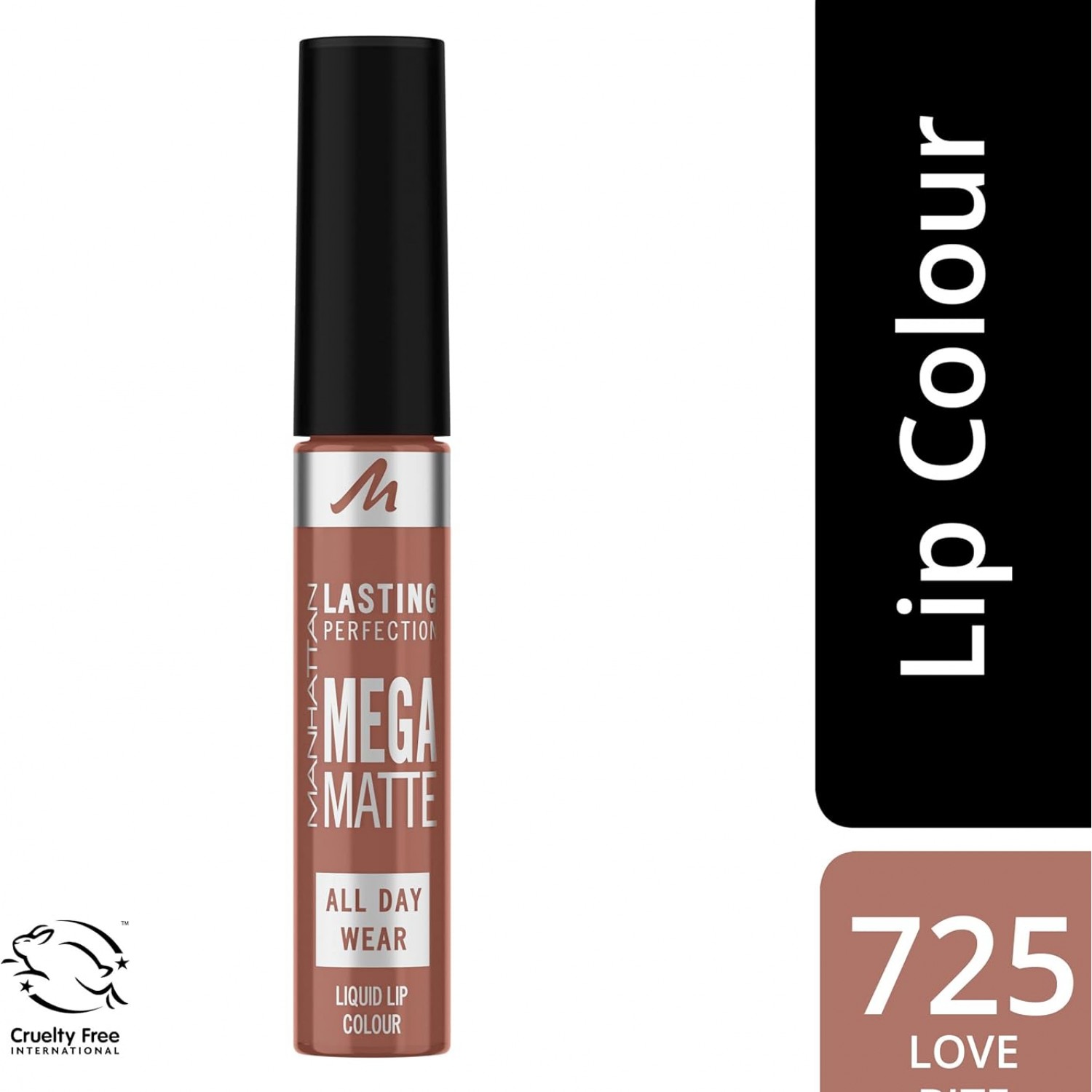 ΚΡΑΓΙΟΝ Manhattan Lasting Perfection Mega Matte Liquid Lip Colour, Colour 725 Love Bite