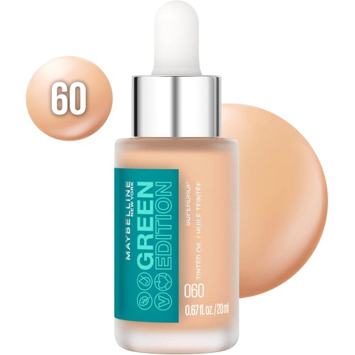 ΜΕΚΑ UP Maybelline Green Edition Superdrop Tinted Oil Makeup N°60 20ml