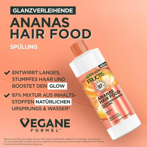 Garnier Fructis Μαλακτικό ανανά που χαρίζει λάμψη 400ml