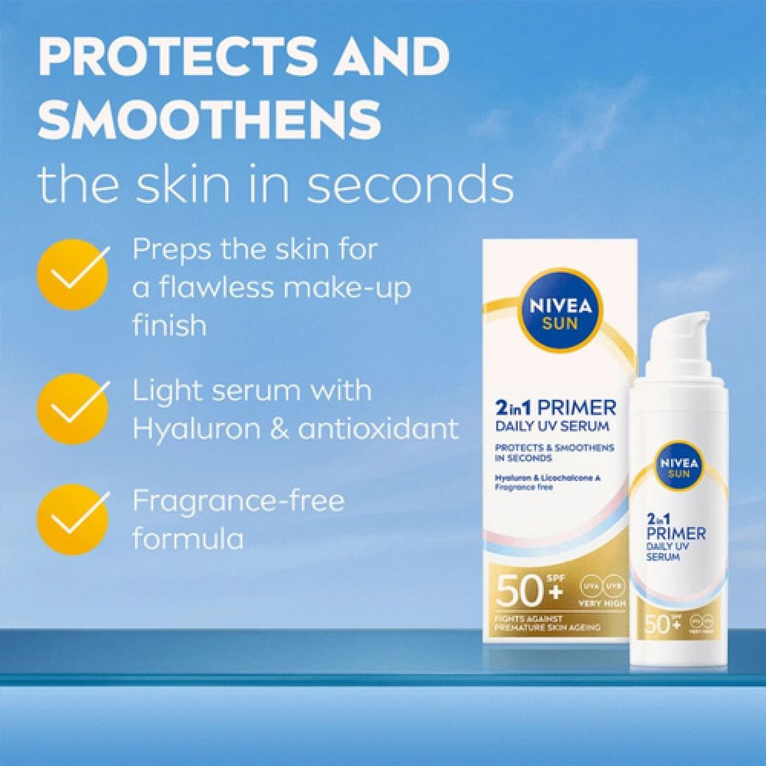 Sun UV Face 2in1 Primer Serum SPF 50+ 30ml