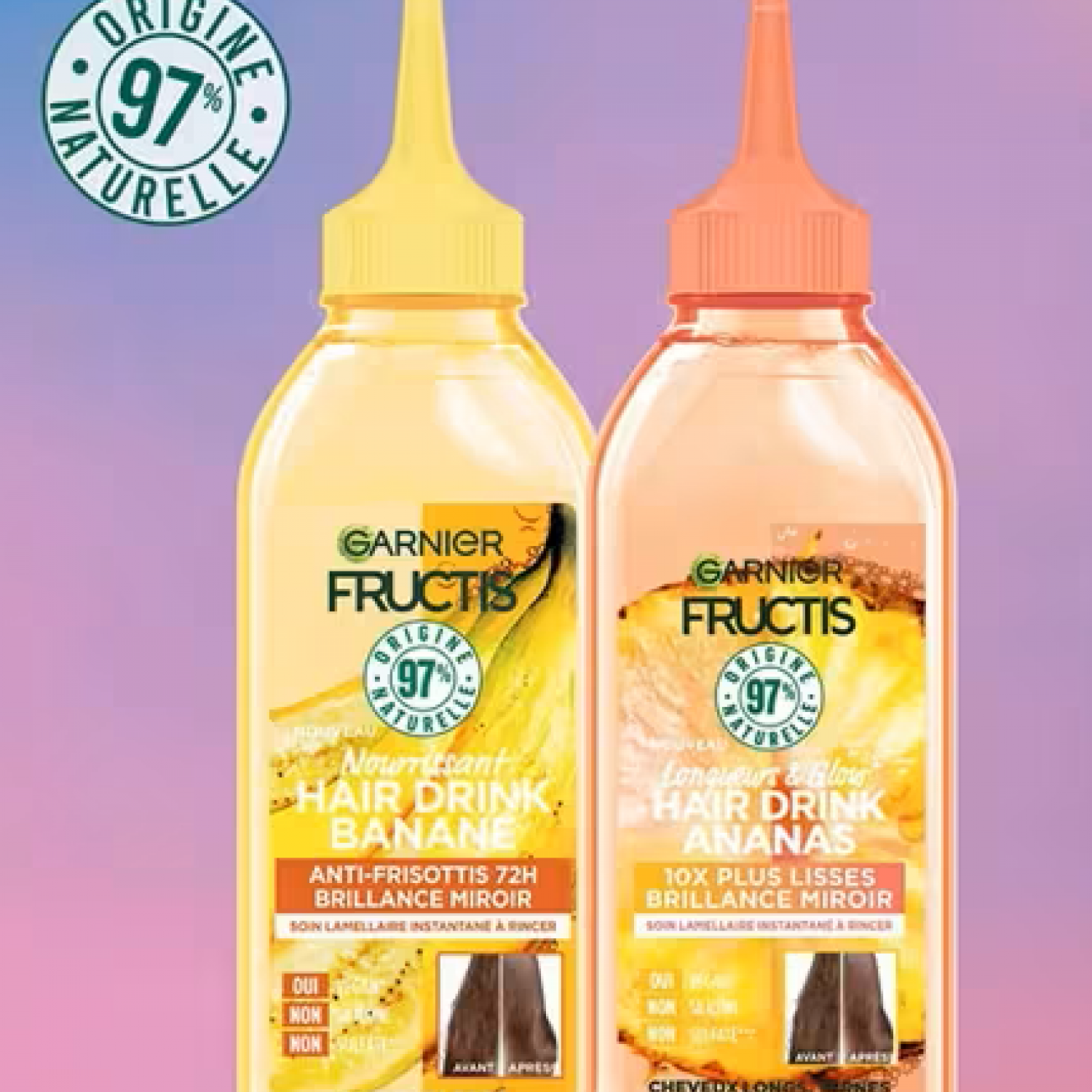 Αναζωογονητικό Garnier Fructis Hair Drink Papaya μαλακτικό μαλλιών