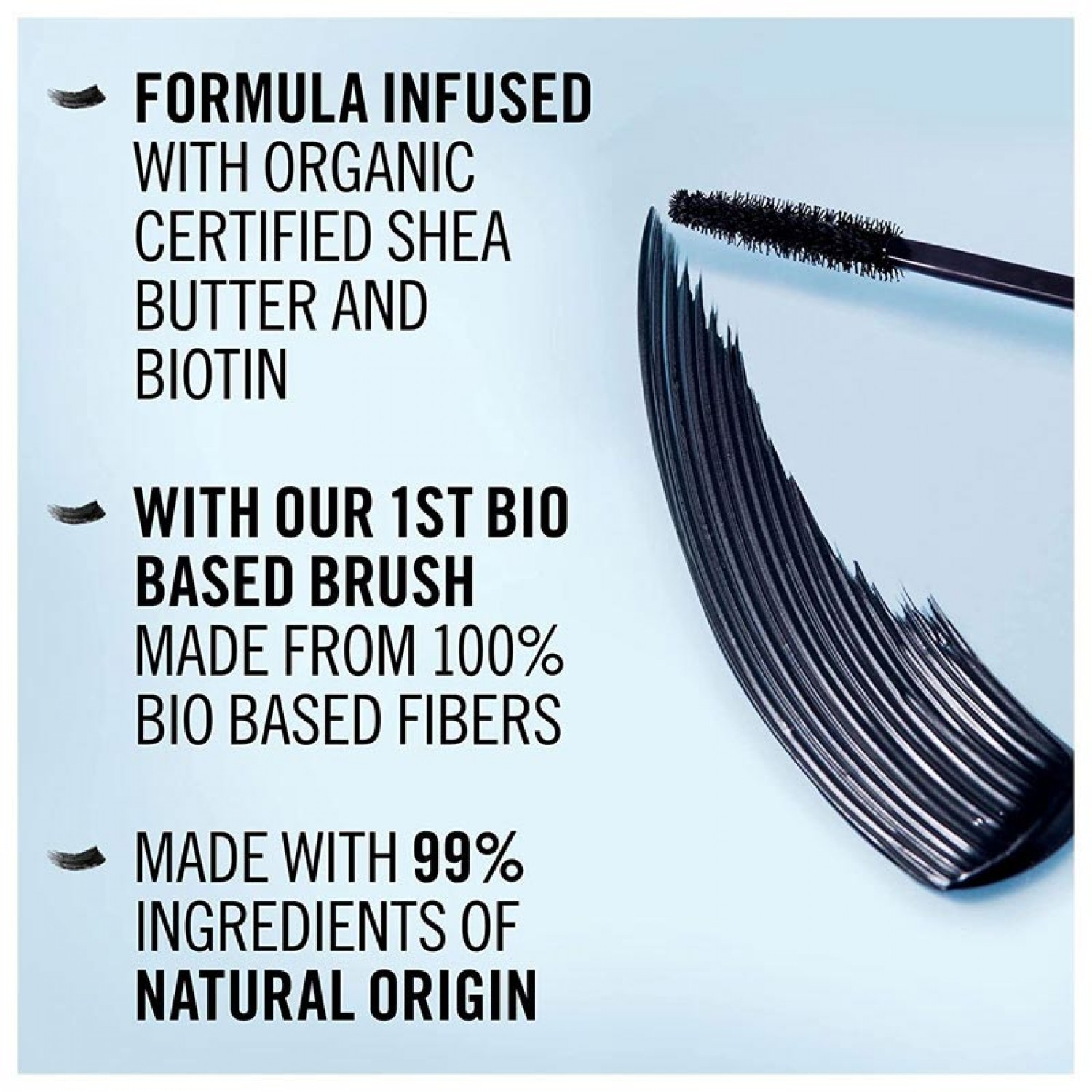 ΜΑΣΚΑΡΕΣ ΜΑΤΙΩΝ Manhattan Clean & Free Mascara 1010N Black
