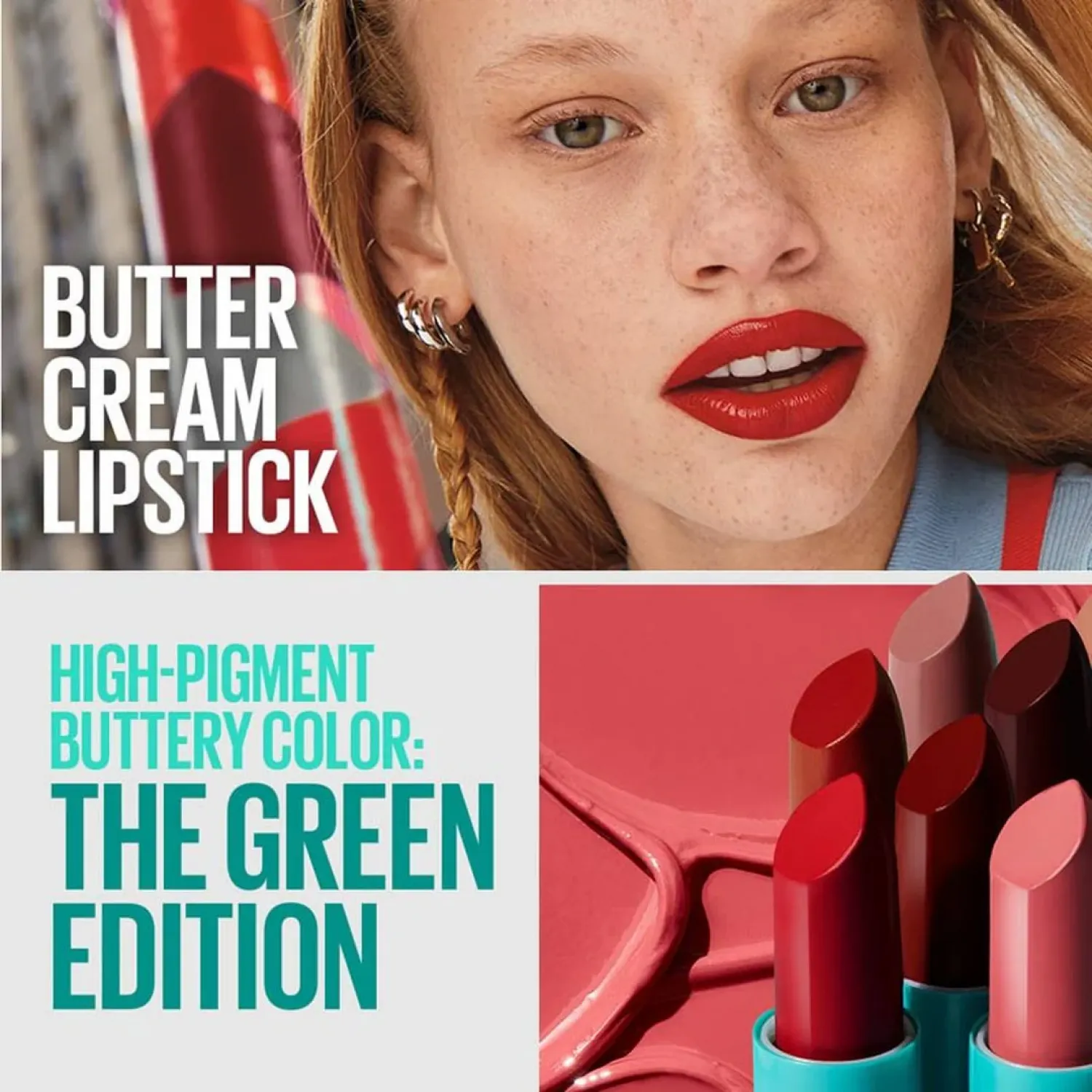  Maybelline | Κραγιόν με Κρέμα Βούτυρου Green Edition No 005 Rainforest (10g) | MAGEBCL005