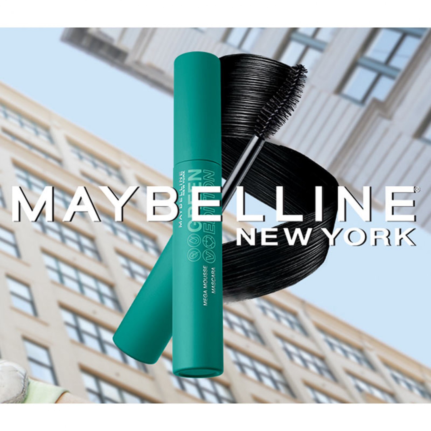 ΜΑΣΚΑΡΕΣ ΜΑΤΙΩΝ Maybelline Green Edition Mega Mousse Mascara 002 Very Black Β3414100