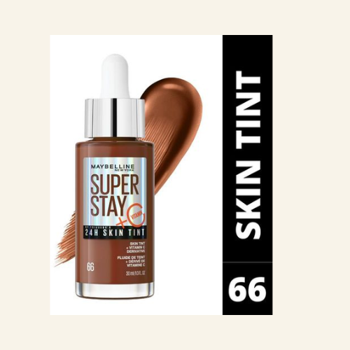 MEKA UP Maybelline New York Superstay 24H Skin Tint Bright Skin-Like Coverage - Foundation - 66