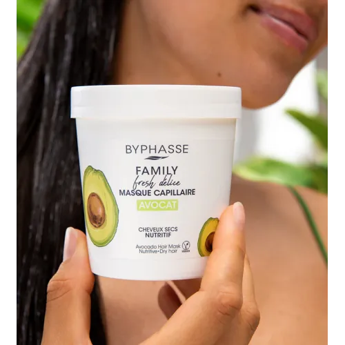 Byphasse Family Fresh Delice Avocat Μάσκα Μαλλιών για Διατήρηση Χρώματος 250ml