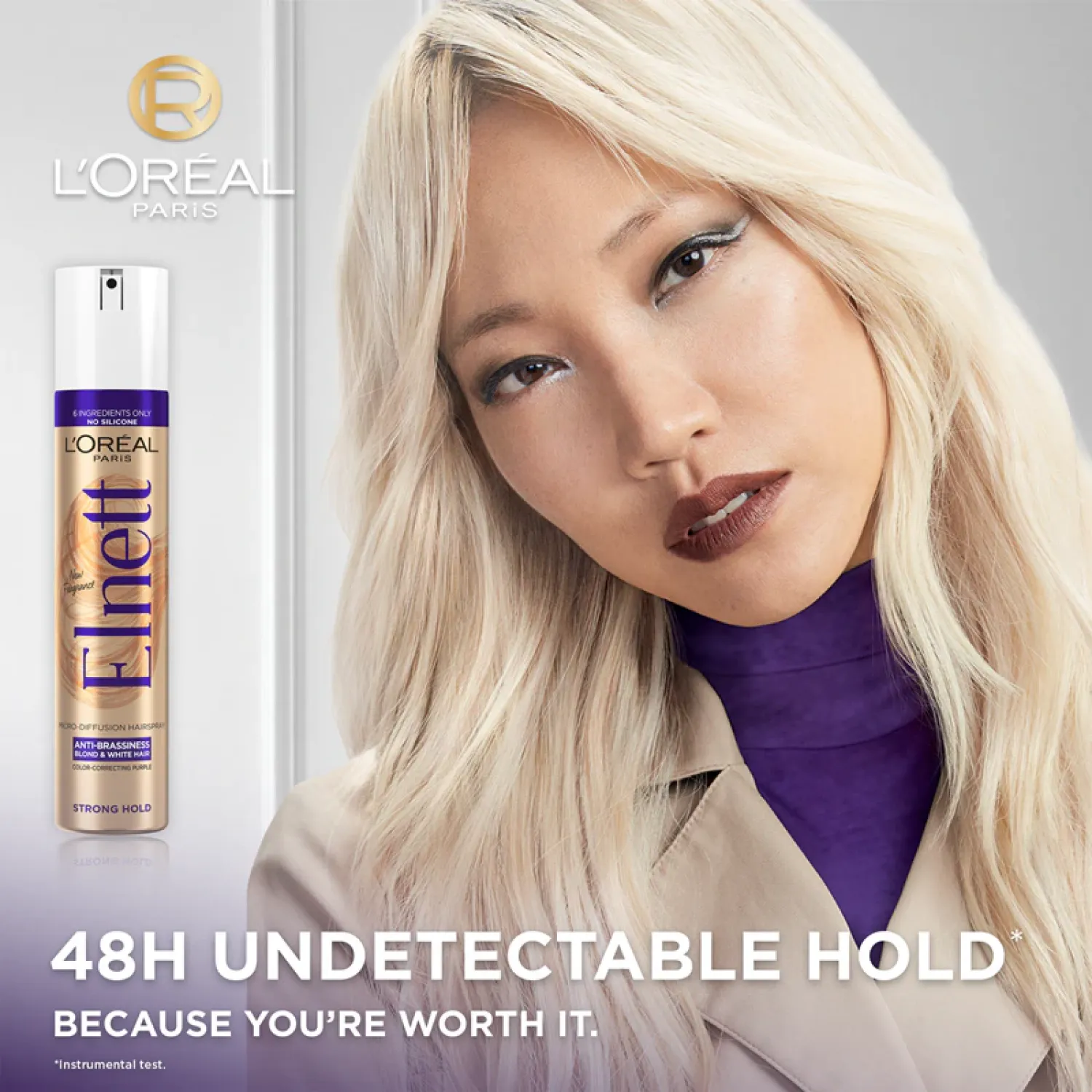 L’Oréal Paris Elnett λακ μαλλιών για ξανθά μαλλιά 200ml