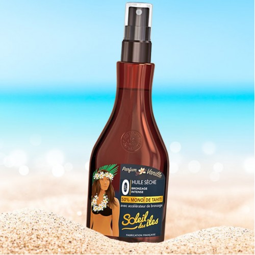 Monoi Dry Oil 50% Island Sun Άρωμα Βανίλια 150ml