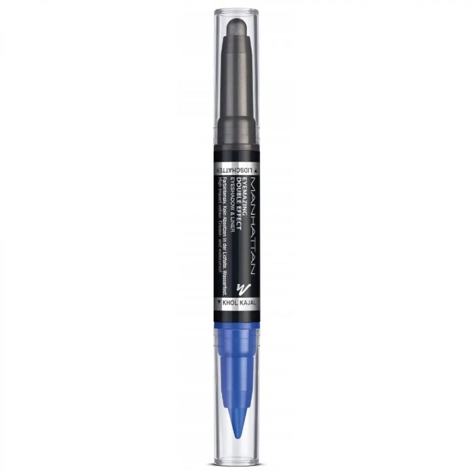Manhattan Eyemazing Double Effect Eyeshadow  Liner - Μπλε 2 σε 1 σε στυλό για περιστροφή - Χρώμα 004 Cobalt