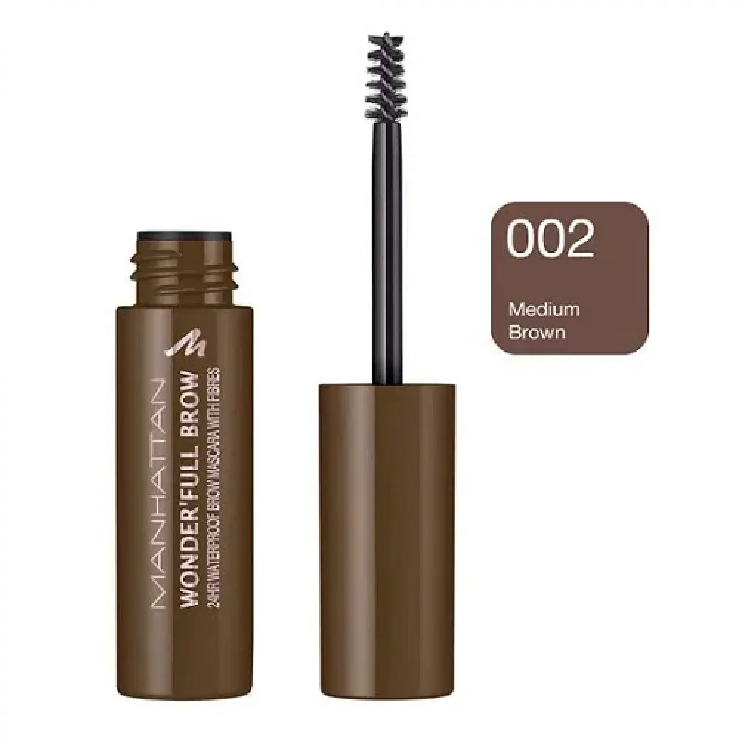 ΜΑΣΚΑΡΕΣ ΦΡΥΔΙΩΝ 6X Manhattan Wonder Full Brow Mascara 002 Medium Brown